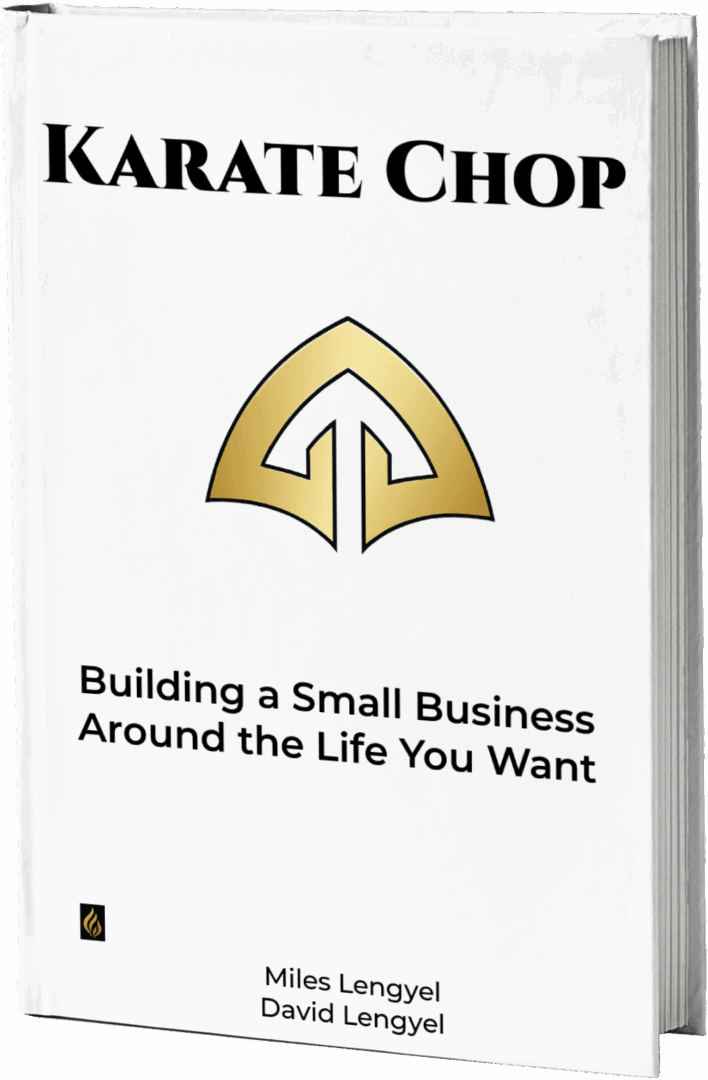 Book cover titled 'Building a Small Business Around the Life You Want'.